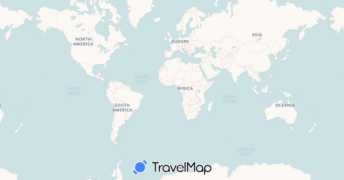 TravelMap itinerary: driving, boat in Australia, Brunei, Cook Islands, China, Fiji, France, India, Japan, Kiribati, Sri Lanka, Malaysia, Papua New Guinea, Philippines, Solomon Islands, Singapore, Tuvalu, Taiwan, United States, Vanuatu, Samoa (Asia, Europe, North America, Oceania)